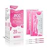 20x Pregnancy Test Strips Kit with Urine Cups hCG Test Strips - Early Detection Home Rapid Prenancy Tests Kit 10mIU/mL