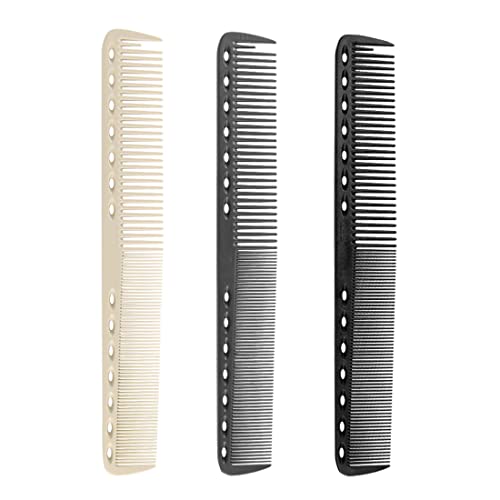NIANOPKM Peine profesional para el cabello, peine antiestático de 3 carbonos, peine para peluquero para hombres y mujeres para diferentes tipos de cabello Peine para el cabello