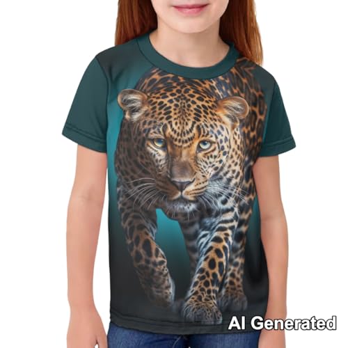 Image of Xhuibop Kids T Shirts for Boys Size 3-16 Girls Short Sleeve Sportswear Active Tops