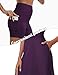 FKEEP Women's Golf Tennis Dress V-Neck with Shorts and Pocket Workout Athletic Dresses (Dark Purple, L)