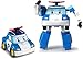 Produktbild ROBOCAR POLI 54209 FIGUR POLI by Silverlit, verwandelbare Figur, Roboter oder Auto, 10 cm, blau, ab 3 Jahren