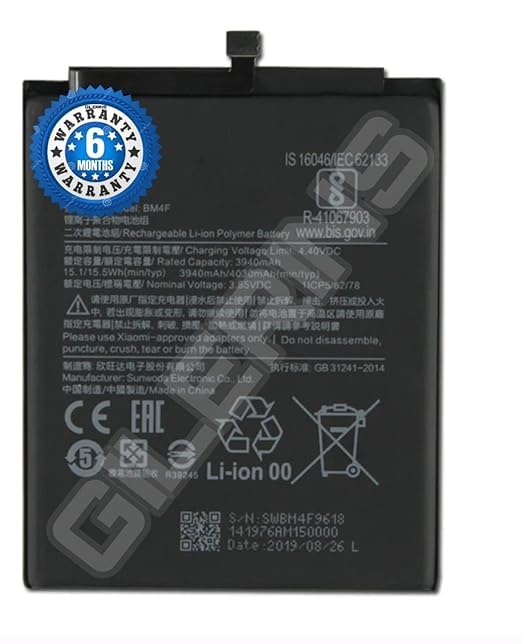 Image of Original BM4F Battery for Redmi A3 M1904F3BG, M1906F9SH, M1906F9SI Battery with 6 Month warrenty*** (EE64)