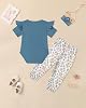 Conjunto de Ropa para Bebé Niña, Body de Manga Corta con Volantes y Pantalón Floral, Atuendos para Recién Nacidos de 0 a 24 Meses 4