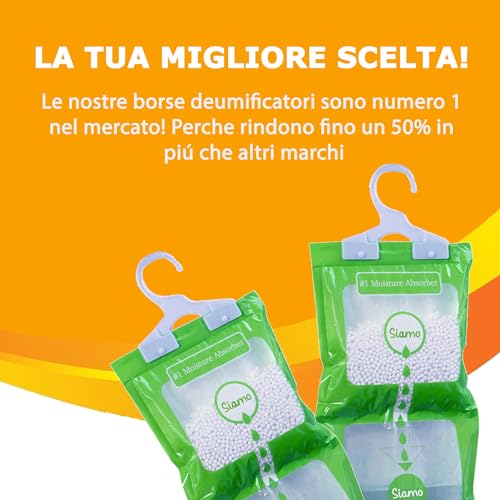 Siamo 5 Pack Sacchetti Deumidificatori Antimuffa