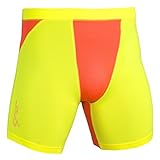 Sub Sports Heat 2.0 Mens Semi-Compression Boxer Shorts, Neon Yellow, XL