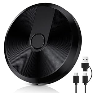 Fouvin CarPlay Draadloze adapter, voor Wired CarPlay Wireless Adapter Plug-and-Play Car Play Dongle voor iOS, zwarte Carplay Bluetooth-adapter, compatibel met auto’s vanaf 2016 en iPhone iOS 10+
