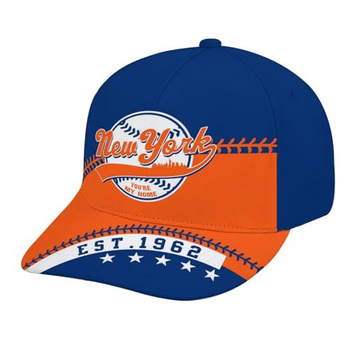 Baseball City Style Adjustable Hat Unisex Adult Game Day Team Color Snapback Cap Sports Fan Gift for Men Women One Sizes Fits All