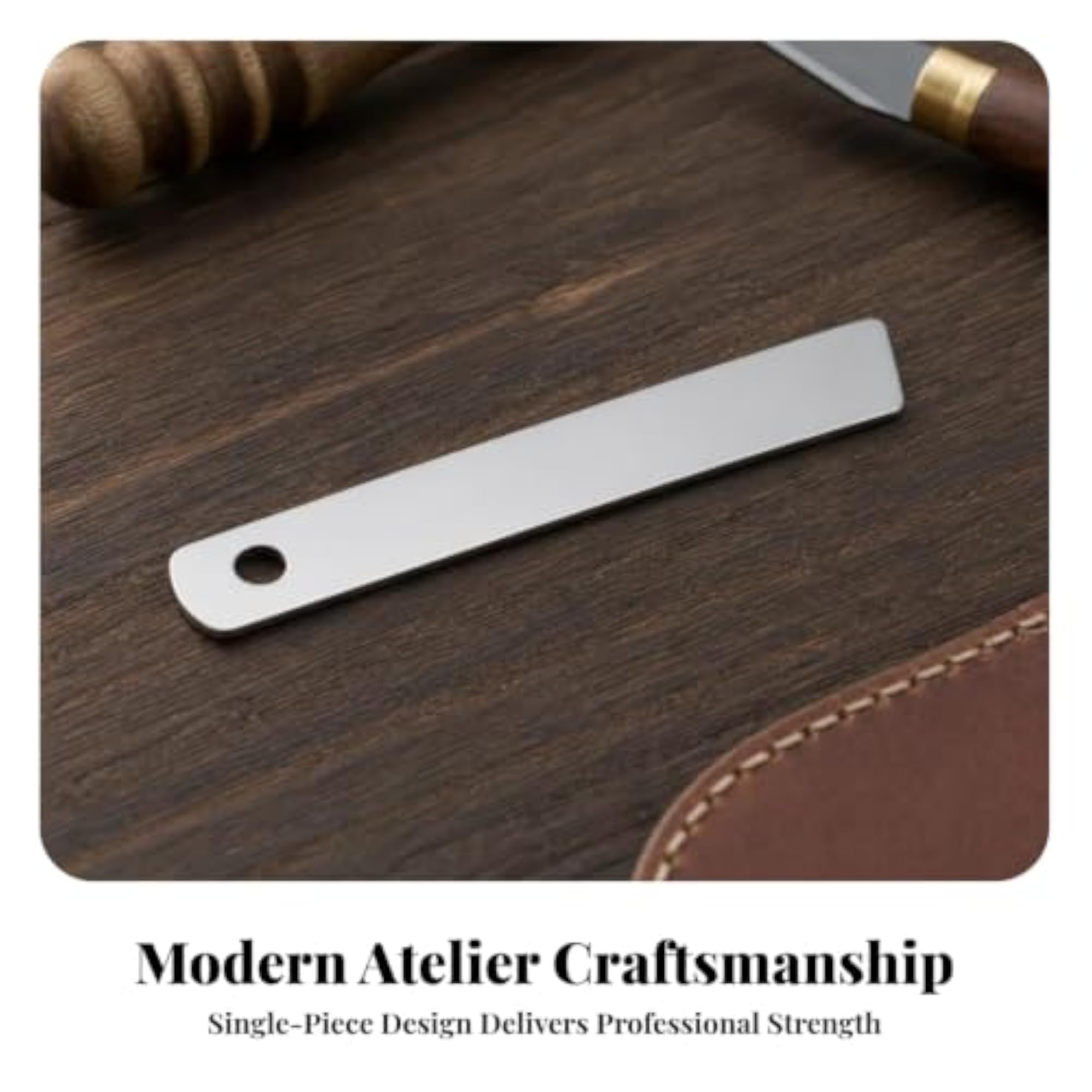 Stainless Steel Leathercraft Glue Spatula, Reusable Tool
