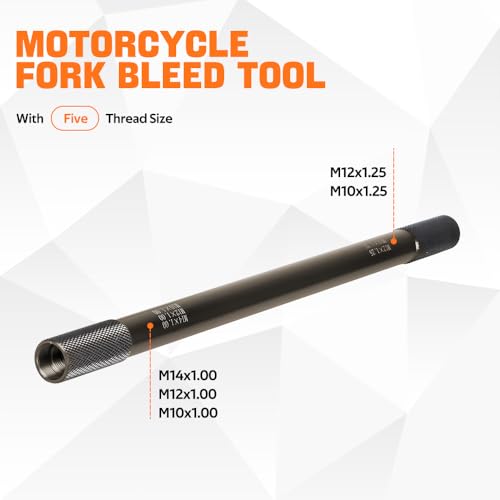 Image of RASTP Universal Motorcycle Fork Service Tool Kit, Fork Oil Level Tool, Fork Spring Compressor and Damper Rod Bleed Tool for Most Upside Down Motorcycle