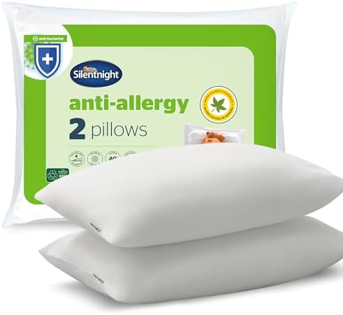 Silentnight Anti Allergy Pillow Pack of 2 - Medium Support Anti B...