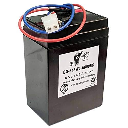 BatteryGuy Patrol Pump Replacement 6V 4.5Ah SLA Battery Brand Equivalent (Rechargeable) - Qty of 1