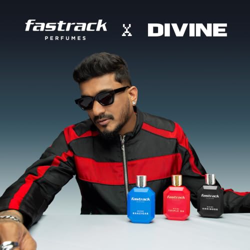 Image of Fastrack X DIVINE Baazigar |Perfume for Unisex | 100 ml EDP |Long lasting Smell | Fresh Aqua scent for Unisex | Best gift for Men & Women | Celeb Perfume