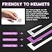 Motorcycle Helmet Light Bar, Cold Light Motorcycle Helmet Waterproof LED Sticker Kit Light Strip for Motorcycle Helmet DIY Night Signal Light(Purple)