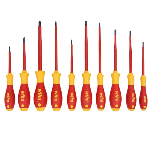 Image of Wiha 32080 10 Piece Insulated SoftFinish Cushion Grip Screwdriver Tray Set