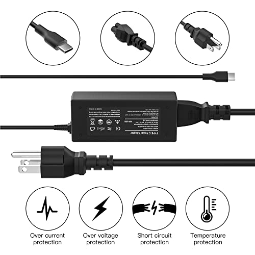 45W-USB-CType-C-Laptop-Charger-Ac-Adapter-for-HP-Chromebook-14-ca051wm-14-ca052wm-14-ca061dx-11-ae051wm-11-ae001tu-11-ae027nr-844205-850-10-p010nr-12-c012dx-12-f014dx