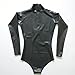 xxoiuw Black Latex Catsuit Back Zipper Long Sleeve Tight One Piece Rubber Bodysuit Swimsuit Club Wear (X-Small)
