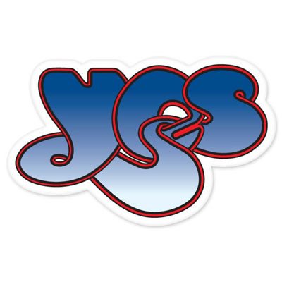 YES Rock Band Blue Vynil Car Sticker Decal - Select Size