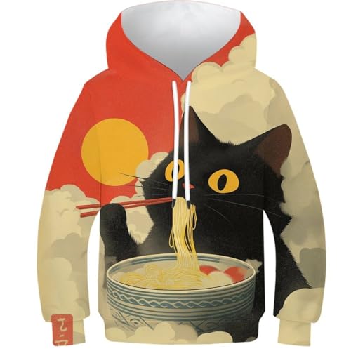 Sweat à capuche 3D enfant parfait pour les journées d'école et les sorties d'automne stylées