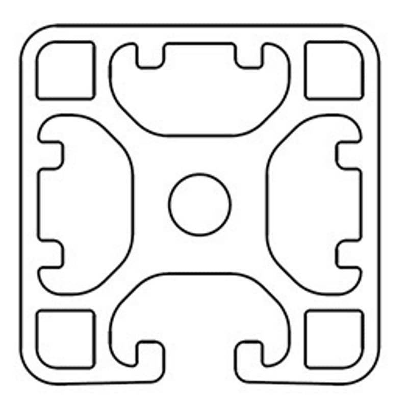 Designerski profil aluminiowy 40x40L 3 rowki zakryte typ I 8 (lekki), srebrny eloksalowany. Profil aluminiowy 40x40 profil 40 x 40 profil monta?owy - d?ugo?? standardowa 2000 mm