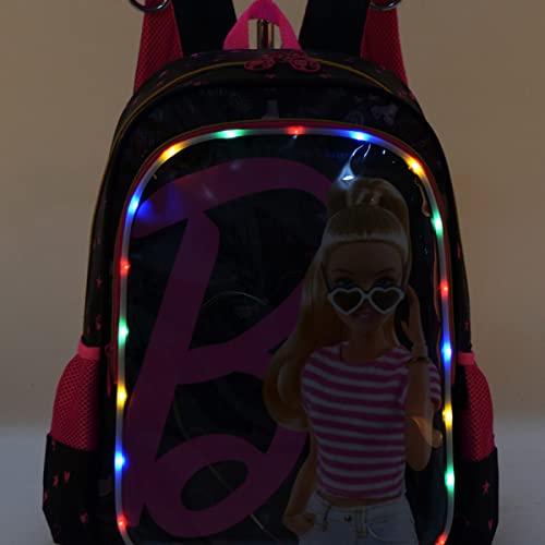 Mochila Escolar Barbie Brilha No Escuro Luxcel