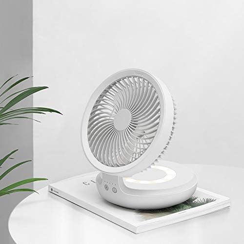 Air Circulating Fan Air-conditioning Partner Swing Desktop Rechargeable with Night Light(D)