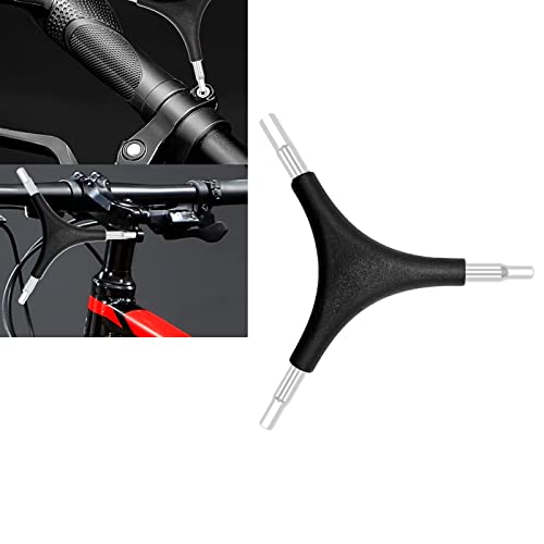 Llave YOUMI tipo Y de 3 vías, acero ligero con recubrimiento cromado, llave hexagonal interior 4mm 5mm 6mm para reparación de bicicletas miniatura 4
