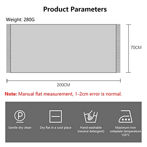 YUONNY Wool Tassel Shawl Wraps for Women, Oversized Soft Solid Color Pashmina Scarves, Ladies Winter Warm Stole Scarf Blanket Scarf for Evening Dresses Wedding F19 One4