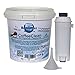 Aquintos Wasseraufbereitung Refill-Set passend für Delonghi ECAM / SER3017 | DLSC002 mit 1 Liter Nachfüllgranulat