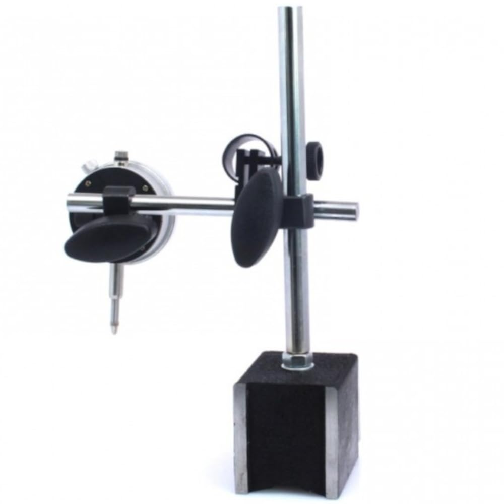 Reloj Comparador con Soporte Magnético Profesional SIO – Medición Precisa 0,01 mm – Base Magnética Ajustable y Reloj de Alta Precisión para Mecanizado e Industria