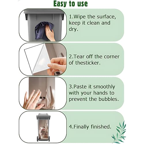 Image of 14.6x32.3 Inch Trash Can Cover Shark Cartoon Reading Newspaper Design Outdoor Garbage Bin Decoration Sticker Wrap