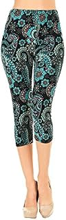VIV Collection Printed Capris (Underwater Paisley)