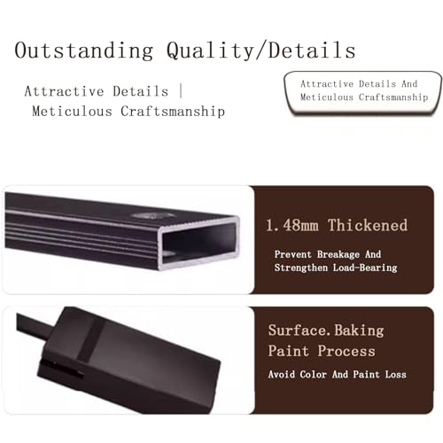 Tringle de placard rabattable marron pour dressing - 6