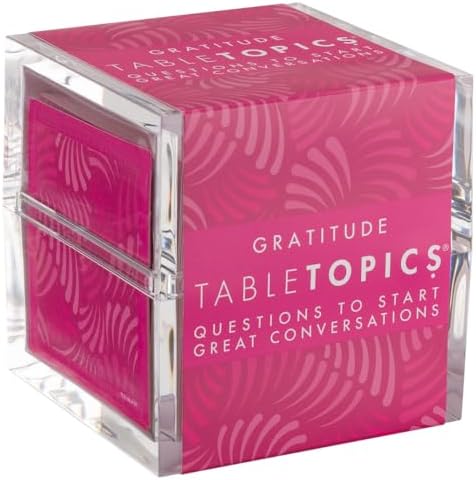 TableTopics Gratitude Conversation Cards for Family & Friends, 13...
