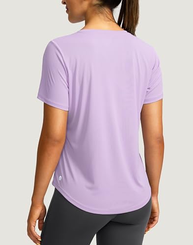 Image of Women's Short Sleeve Workout Shirts UPF 50+ Sun Protection T-Shirts Quick Dry Breathable Gym Running Hiking Tops for Women