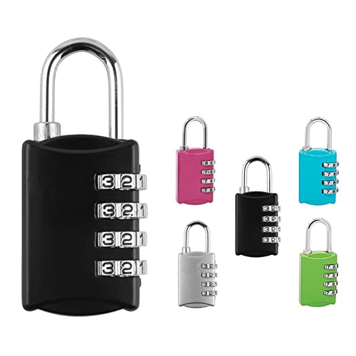 Image of cdar Combination Lock, 4 Digit Combination Padlock for School Gym Sports Locker, Fence, Toolbox, Case, Hasp Cabinet Storage Rose Gold