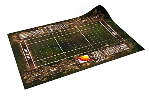 PLAYMATS- Blood Bowl Sevens Alfombra de Juego de Goma, Color Gris, 32"x28" / 81x73 cm (BB014_7s) Cover