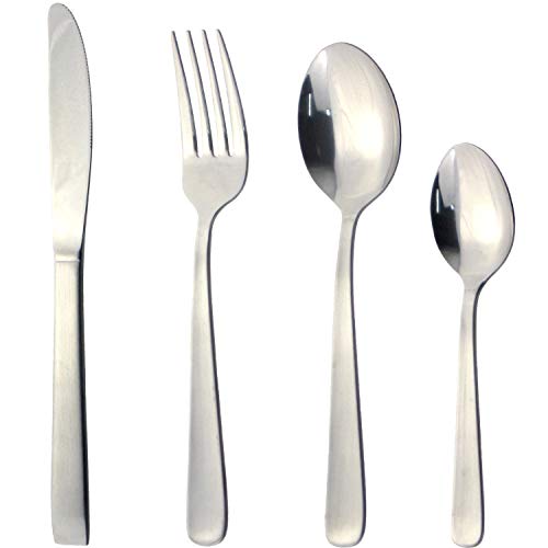 ナイフ、スプーン、フォーク、キッチンクロス 4点セット