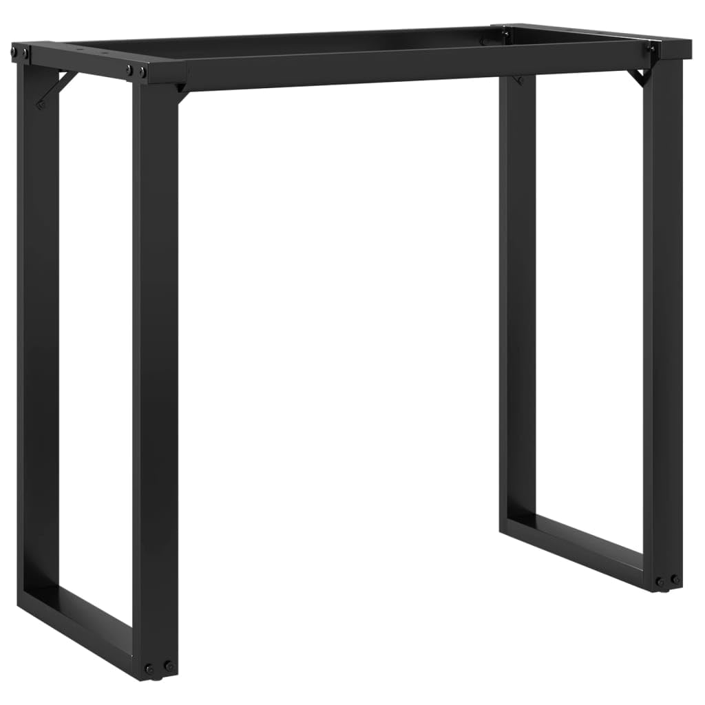 vidaXL Telaio Gambe a O per Tavolo da Pranzo 80x40x73 cm in Acciaio