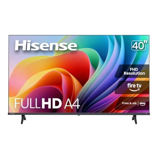 Hisense 40-Inch Class A4 Series FHD 1080p Smart Fire TV (40A4NF, 2025 Model) - DTS Virtual: X, Slim Bezel Design, Alexa Built in, Streaming TV, Black