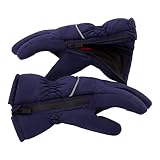 Andy & Evan Kids' Waterproof Snow Gloves Winter Gloves Side Zippers Touchscreen Ski Snowboard Sleddi