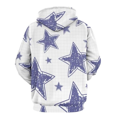 Sweat à capuche pourpre étoilé UMENG le pull idéal pour vos soirées fraîches - 4