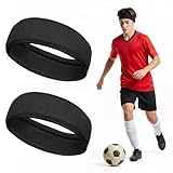 Funnysoft 2 Pcs Protective Headgear for Soccer Flag Football Sport Headband with Foam Padded Head Guards Accessories for Women Men Athletic