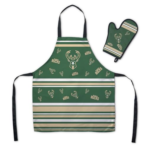 Northwest NBA Milwaukee Bucks Apron & Oven Mitt Set