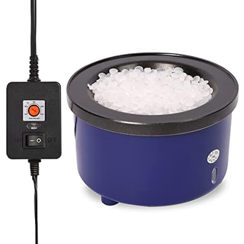 NEX&CO Glue Skillet for Crafting, Electric Hot Melt Adjustable Temperature Control Glue Pot for Glue Sticks Pellets Beads, 225-400 F, 4-1/4" Diameter, For Floral, Crafts, Batik, Wreath, Hair Extension Cover