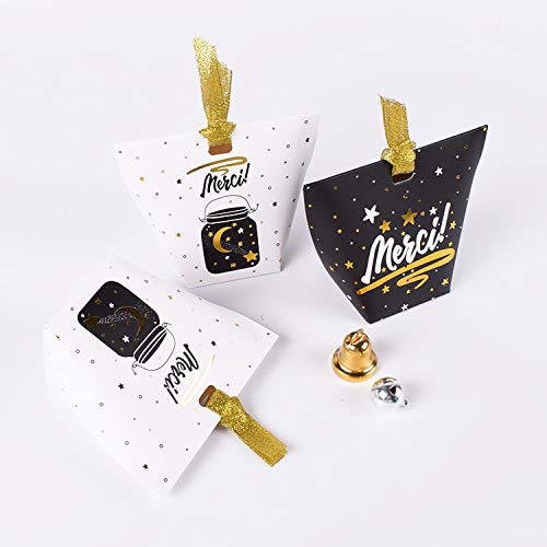 10/50/100 Pezzi 6x6x10 cm Scatole Decorative per Feste di Natale, Scatole Versatili per Caramelle, Scatole per Bomboniere per Feste Festive