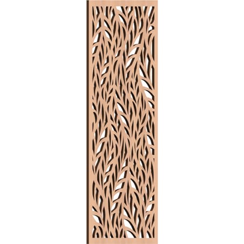 Image of Ortonville Decorative Pierced Fretwork Wood Wall Panels, 13 3 /8 inchW x 34 3 /8 inchH x 3 /8 inchT, Alder
