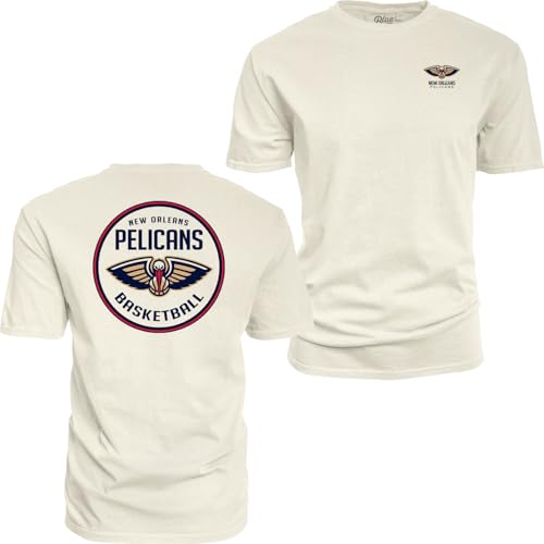 Image of Blue 84 NBA Unisex-Adult NBA Officially Licensed T-Shirt Ringspun Front /Back Ivory