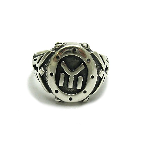 Chevalier ancien bulgare en argent 925 massif | Bague ciselée haut de gamme Empress