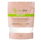 Greatvita Erythritol Alternativa de azúcar sin calorías, 1 paquete (1x 1000 g) en una bolsa