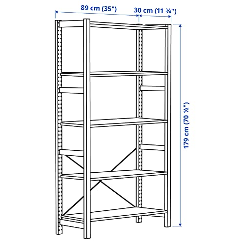 Étagère en pin robuste ProTuning IVAR avec tablettes modulables 179 cm